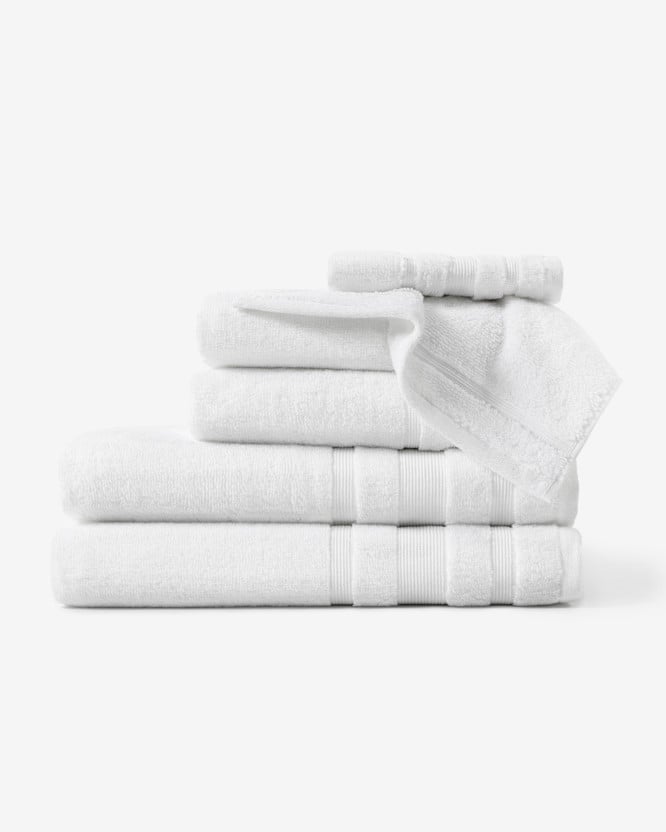 Hebký ručník z organické bavlny - bílý